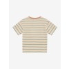 Gestreepte t-shirt - Oversides t-shirt stripe sandshell 